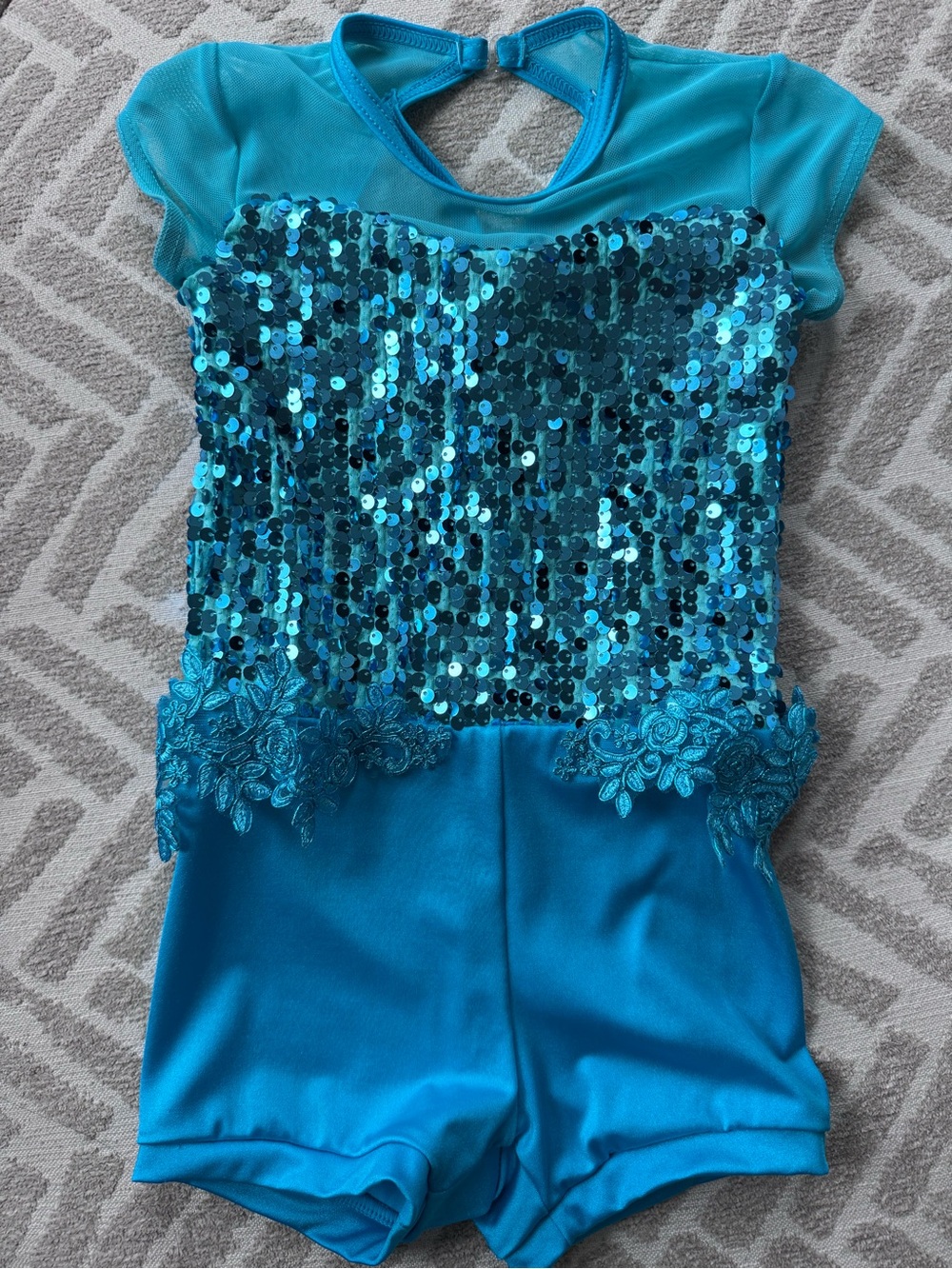 Weissman Girls' Sequin Dance Romper